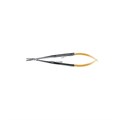 Иглодержатель Castroviejo Perma Sharp 14 см 5 1/2 изогнутый (от 5-0 до 11-0) NH5021 - фото 451478