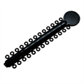Лигатура эластичная на модуле чёрная 26 колец 77582 - фото 452499