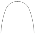 Дуга стальная Dentaflex Ideal 3-х жильная 0,38 (15) н/ч 72233 - фото 452630