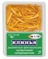 ТОР-1.181 Клинья деревянные супертонкие суперкороткие  (оранж.)100 шт. 00000910184 - фото 454522