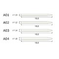 Штифты Ikadent IKS-A01-V (6шт.) стекловолоконные цилиндр заточенный 0001911598 - фото 460202