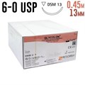 Гликолон 6-0 USP, 0.45 м 13 мм, 24 шт неокрашенный 1231915008 - фото 462541