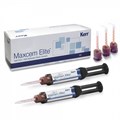Maxcem Elite™ Refill, YELLOW композитный цемент двойного отверждения, цвет желтый, 2 шприца по 5 г., 10 широких насадок, 10 внутриротовых. 34061 - фото 469338