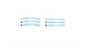 Матрицы Transparent Strips, желтые 73 мм х 6 мм, 100шт. (KerrHawe). 695 - фото 471139