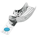 Asa Dental 2801-L4S - ложка слепочная нижняя средняя (M) половина с перфорацией без бортиков (правый верх-левый низ) 2801-L4S - фото 471224