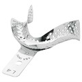 Asa Dental 2813-L4 - ложка слепочная нижняя средняя (M) с перфорацией без бортиков для беззубых челюстей 2813-L4 - фото 471236