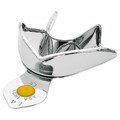 Asa Dental 2803-L4 - ложка слепочная нижняя малая (S) без перфорации с бортиками, с цветной кодировкой (жёлтая) 2803-L4 - фото 471243