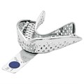 Asa Dental 2804-L6 - ложка слепочная нижняя очень большая (XL) с перфорацией с бортиками, с цветной кодировкой (синяя) 2804-L6 - фото 471275