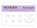 ПГЛ лактисорб - хирургическая нить сополимерная1712О1 Premium -3 /0 (2)45 ПГЛ ЛАКТИСОРБ хирургическая нить сополимерная, обратно-режущая игла, MZKRS (Россия) 1712О1-3/0-(2)45-ПГЛ-УП. - фото 483134