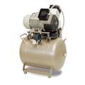 EKOM DK50 2V/50/M - безмасляный компрессор для 2-x стоматологических установок без кожуха, с осушителем, с ресивером 50 л 4062010A5-100 - фото 484085
