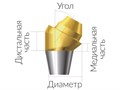 ASA45301018H  Винтовой угловой абатмент без шестигранника, диаметр 4.5 мм, Dentium (Ю.Корея) ASA45301018H - фото 485698
