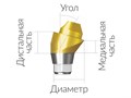 ASA45152018H  Винтовой угловой абатмент, диаметр 4.5 мм, Dentium (Ю.Корея) ASA45152018H - фото 486179