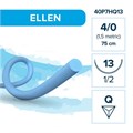 Полипропилен ELLEN — нерассасывающаяся нить, 3/8, обратно-режущая игла 13 мм, толщина  4/0 (1,5), 75 см, 12 шт 40P7HQ13 - фото 487358