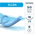 Elemaar ELLEN 5/0 - шовный материал, 75 см, 3/8, 16 мм, колющая, 12 шт. 50P7DR16 - фото 487368