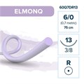 Моноквик ELMONQ — рассасывающаяся нить, 3/8, колющая игла 13 мм, толщина 6/0 (0,7), 75 см, 12 шт 60Q7DR13 - фото 487409