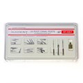 Набор стартовых титановых штифтов IKT-X, 24 шт (C20х4, D20х4, D25х4, GF25х4, E20x4, EF20x4), 3 инструмента, ключ IKT-X20-F - фото 488774