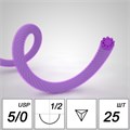 Шовный материал Лактисорб A 5/0 braided RR 16 mm 1/2 75 cm (25 шт), PGL5RR1612-25-75 PGL5RR1612-25-75 - фото 489539