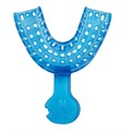 Ложка одноразовая оттискная Plastic Tray LM, низ, размер M, синяя, 1 шт PT-LM-B - фото 490669