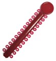 Лигатура эластичная на модуле цвет бордовый №37, 26 колец 77712 - фото 494177