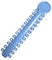 Лигатура эластичная на модуле цвет серенити №25, 26 колец 77590 - фото 494857