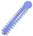 Лигатура эластичная на модуле цвет васильковый №23, 26 колец 77561 - фото 495161