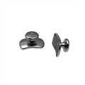 Кнопка лингвальная прямоугольная вогнутая 75433 - фото 495381