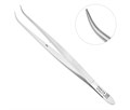 Nopa Instruments AB 565/14 - пинцет для удаления осколков гладкий, изогнутый, 14,5 см AB 565/14 - фото 496448