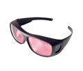AMD Lasers EYEPINK - очки защитные для работы с лазером, розовые в черной оправе стандартного размера EYEPINK Black - фото 497539