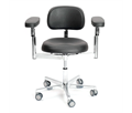 MedErgoStuhle MedErgo-780 Экспорт - стул микроскописта, цвет чёрный 150-1195 024032 - фото 499706