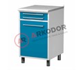 Arkodor AR-20 - металлическая тумба с двумя выдвижными ящиками, с распашной металлической дверью и одной металлической полкой AR-20 - фото 500033