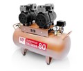 WuerWei W-604 - безмасляный компрессор для двух стоматологических установок с ресивером 80 л (170 л/мин), без осушителя 9080060 - фото 500295