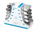 Asa Dental S2803-10 - ложка слепочная, набор 10 штук, без перфорации с бортиками S2803-10 - фото 507725