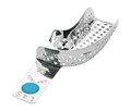 Asa Dental 2801-L4S - ложка слепочная нижняя средняя (M) половина с перфорацией без бортиков (правый верх-левый низ) 2801-L4S - фото 507758