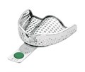 Asa Dental 2804-U5 - ложка слепочная верхняя большая (L) с перфорацией с бортиками, с цветной кодировкой (зелёная) 2804-U5 - фото 507768