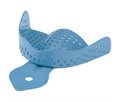 Asa Dental 2814-U3 - ложка слепочная верхняя большая (L) с перфорацией без бортиков, алюминий (голубая) 2814-U3 - фото 507789