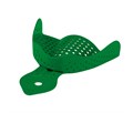 Asa Dental 2814-U4 - ложка слепочная верхняя очень большая (XL) с перфорацией без бортиков, алюминий (зеленая) 2814-U4 - фото 507822