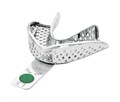 Asa Dental 2804-L5 - ложка слепочная нижняя большая (L) с перфорацией с бортиками, с цветной кодировкой (зелёная) 2804-L5 - фото 507841