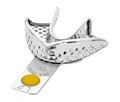 Asa Dental 2804-L2 - ложка слепочная нижняя малая (XS) с перфорацией с бортиками, с цветной кодировкой (жёлтая) 2804-L2 - фото 507880