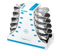 Asa Dental S2807-12 - ложка слепочная, набор 12 штук, без перфорации с бортиками S2807-12 - фото 507882