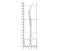 HLW 19-11 - ножницы хирургические угловые Goldmann-Fox, 160 мм 19-11 - фото 508252