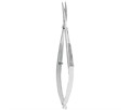 Asa Dental 0312-1 - ножницы для десны изогнутые, тонкие лезвия, на защелке 11 см 0312-1 - фото 508369