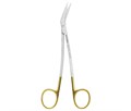 Asa Dental 0310-1TC - ножницы для десны N2 изогнутые в области лезвия и в области ручки с твердосплавными вставками, 16,5 см 0310-1TC - фото 508373