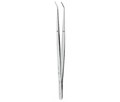Asa Dental 0600-2 - пинцет анатомический изогнутый, 16 см 0600-2 - фото 508702