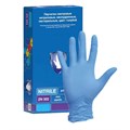 Перчатки нитриловые L (8-9), 100шт, голубые, Safe&Care УТ-00009110 - фото 523490