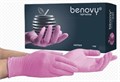 Перчатки нитриловые XS (5-6), 100шт, розовые, Benovy УТ-00009123 - фото 523553